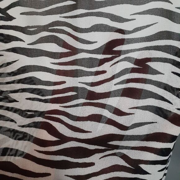 Zara NWT Sheer Zebra Print Midi Tunic Dress - Picture 11 of 16